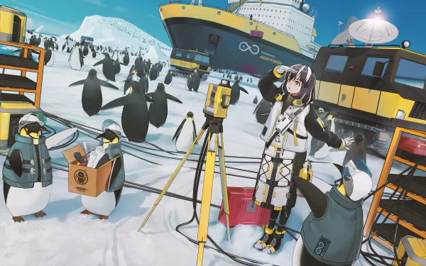 penguin Magallan (Arknights) video game Arknights HD Desktop Wallpaper | Background Image