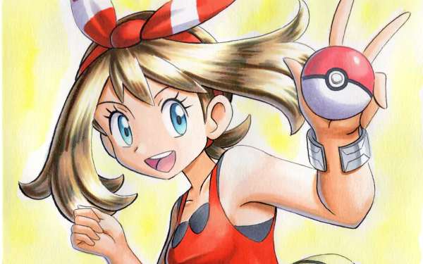 pokeball May (Pokémon) video game Pokémon: Omega Ruby and Alpha Sapphire HD Desktop Wallpaper | Background Image