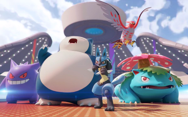Venusaur (Pokémon) Lucario (Pokémon) Snorlax (Pokémon) video game Pokémon UNITE HD Desktop Wallpaper | Background Image