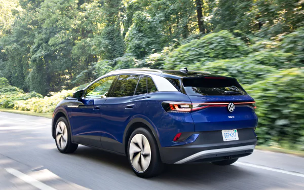 electric car compact car Volkswagen ID.4 AWD Pro S vehicle Volkswagen ID.4 HD Desktop Wallpaper | Background Image