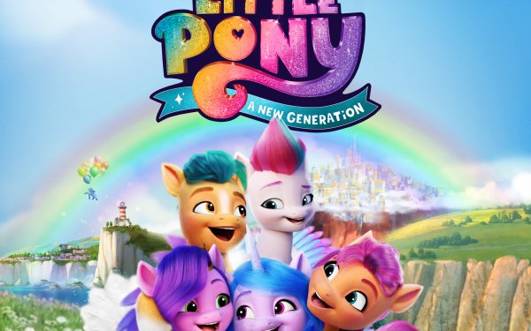 Movie My Little Pony: A New Generation My Little Pony Sunny Starscout Hitch Trailblazer Izzy Moonbow Zipp Storm Pipp Petals HD Wallpaper | Background Image