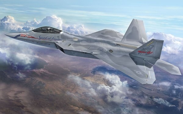 Military Lockheed Martin F-22 Raptor Jet Fighters Jet Fighter HD Wallpaper | Background Image
