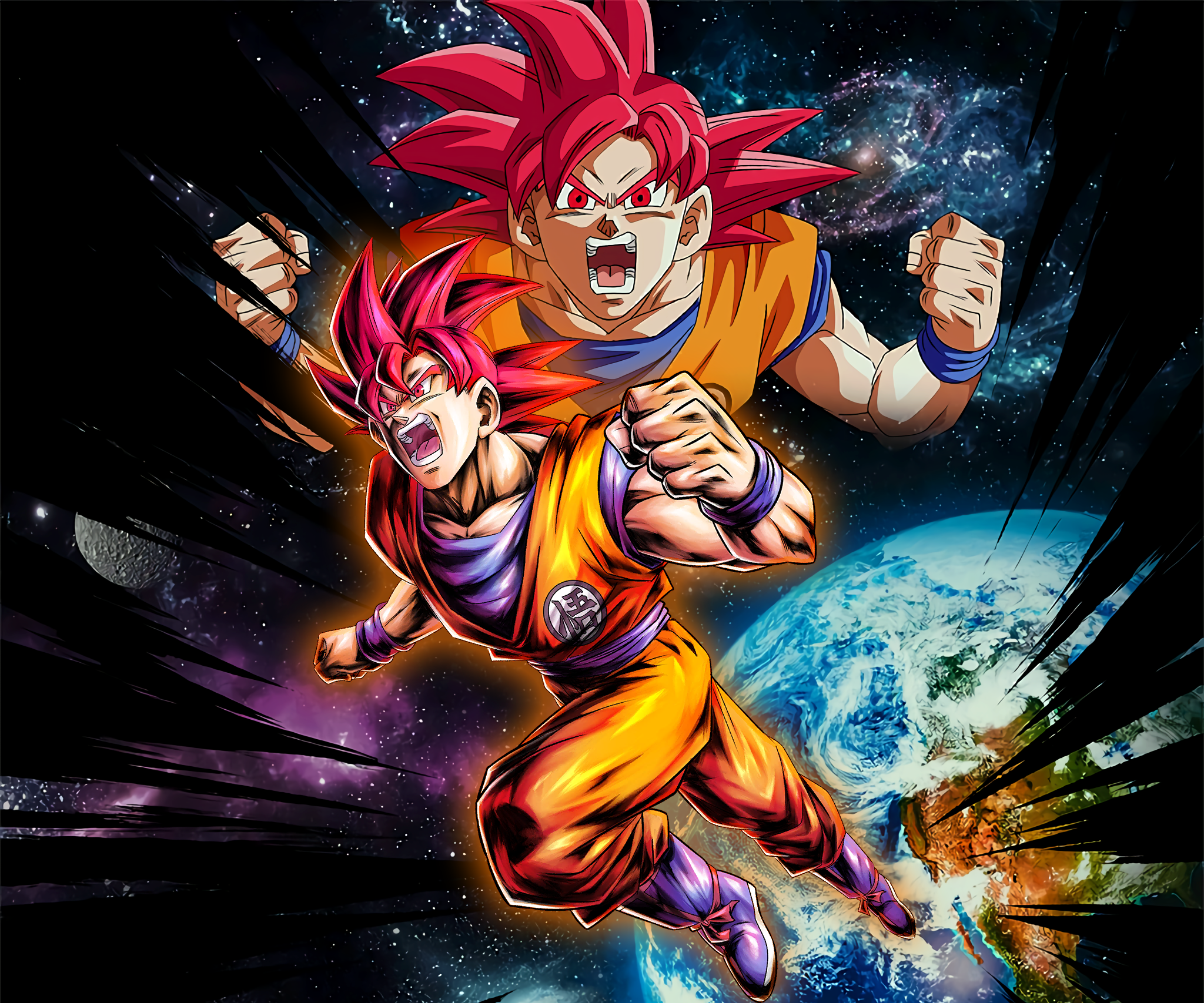 goku super saiyan god mode wallpaper