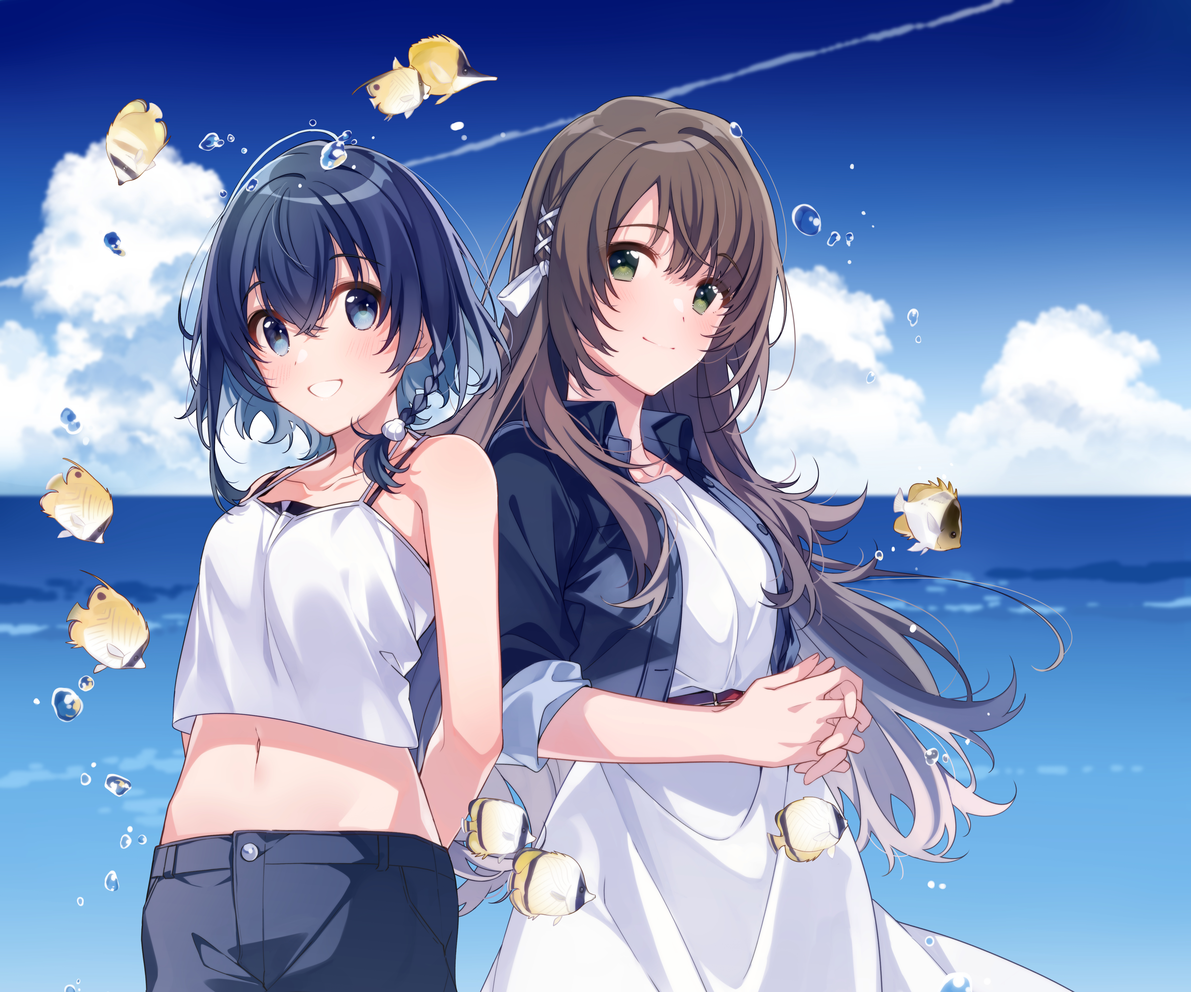 Anime Aquatope of White Sand HD Wallpaper | Background Image