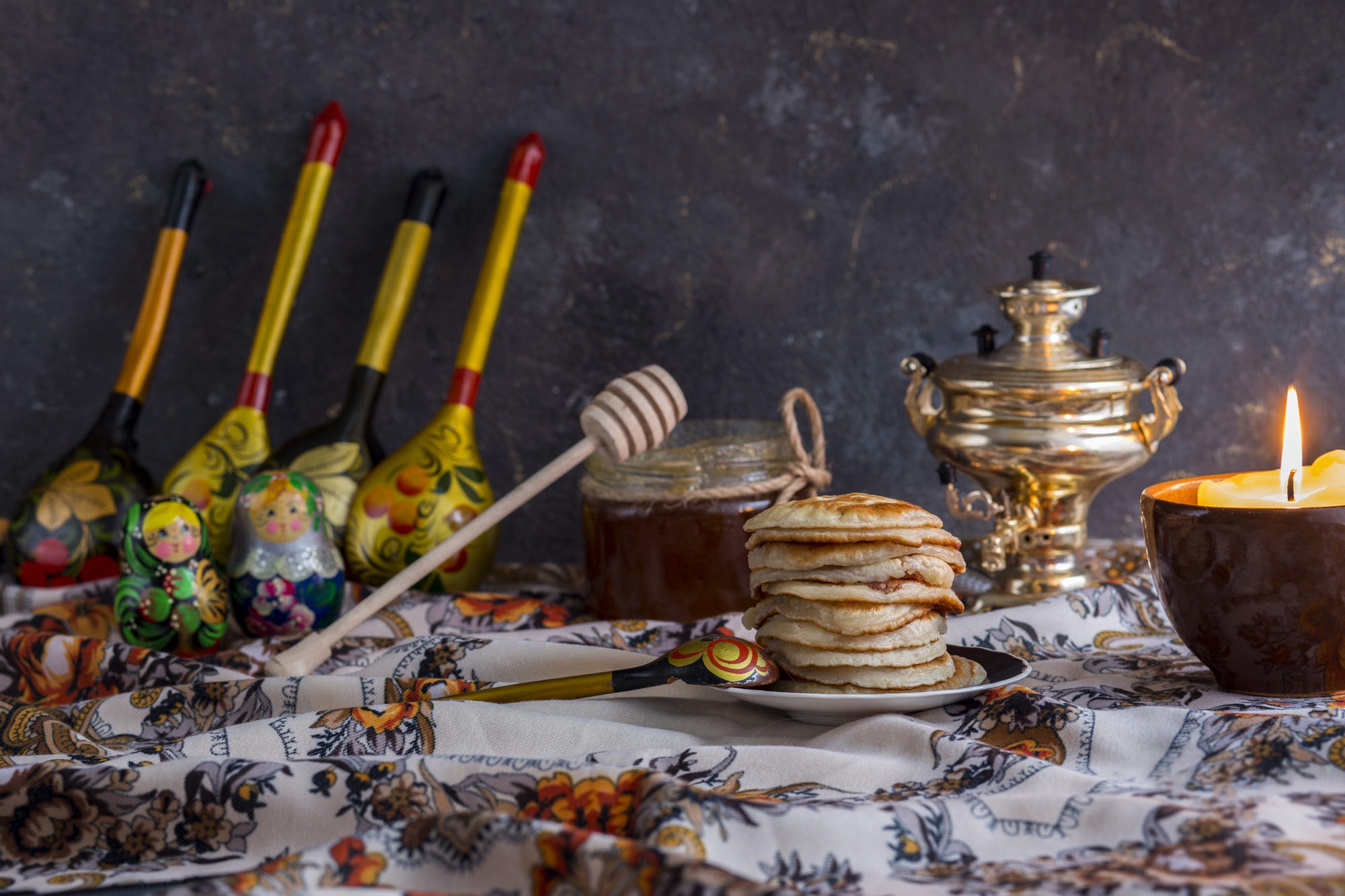 Download Still Life Food Pancake HD Wallpaper