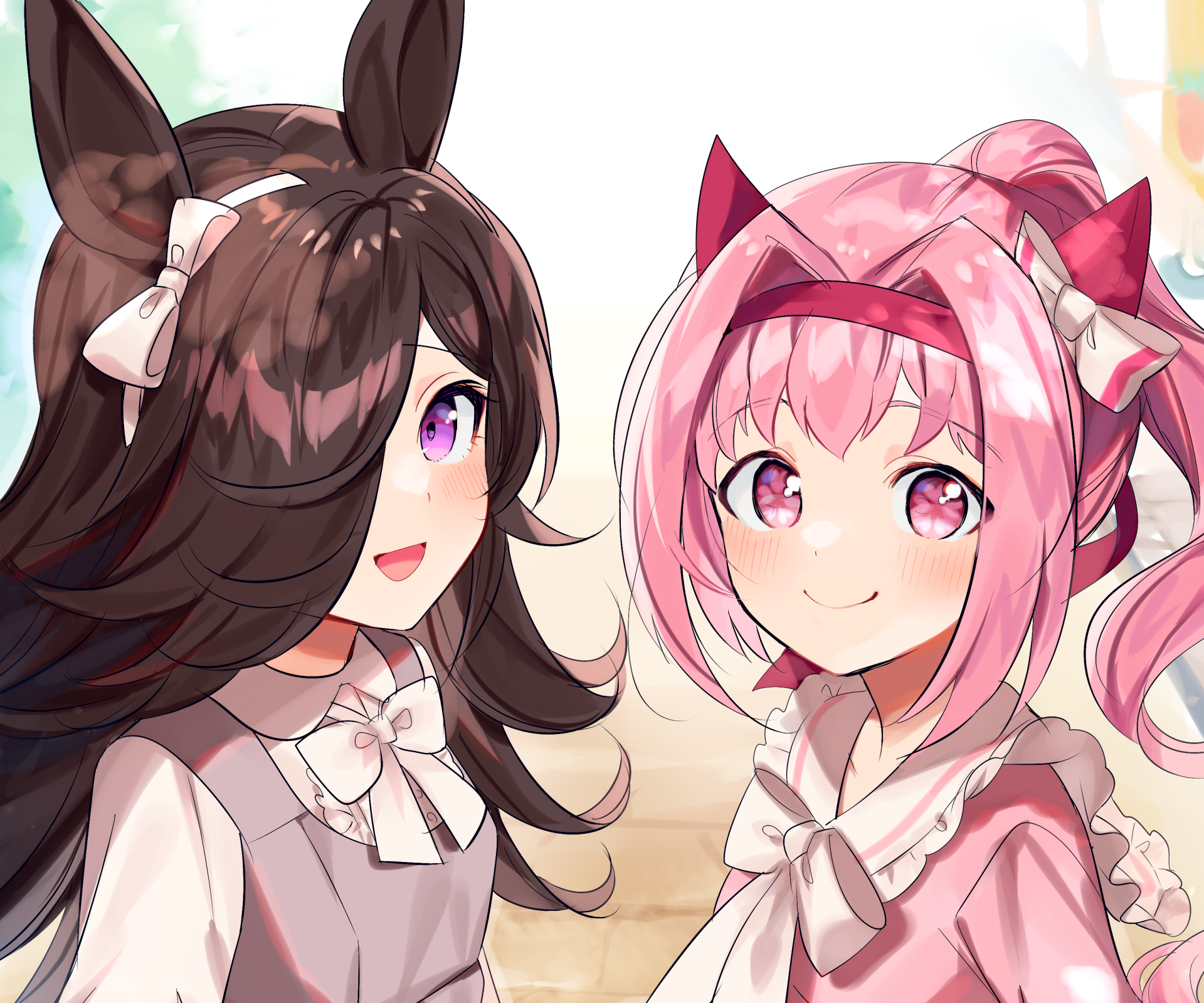 Download Rice Shower Haru Urara Anime Uma Musume: Pretty Derby HD Wallpaper