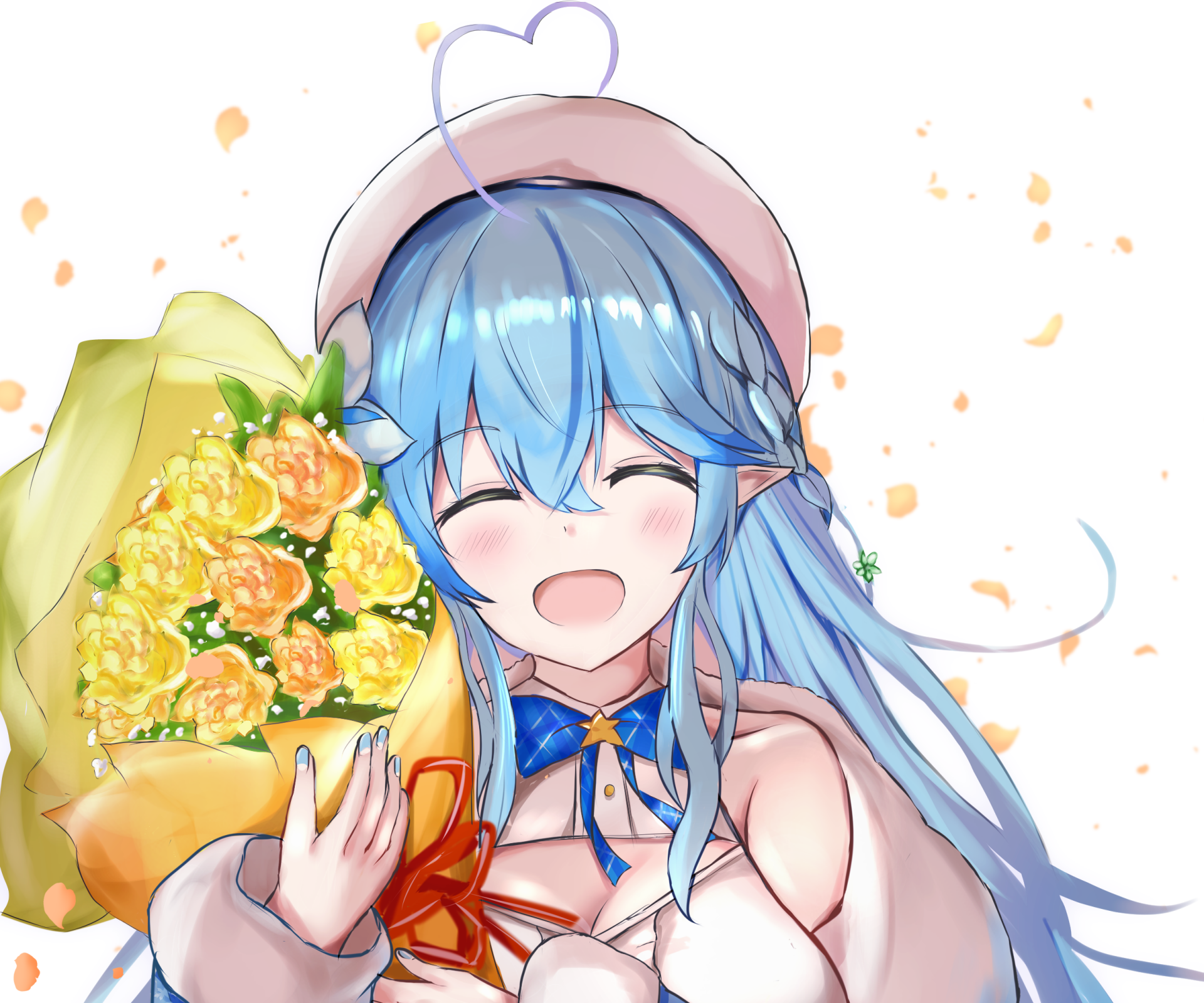 Download Hololive Yukihana Lamy Anime Virtual Youtuber HD Wallpaper