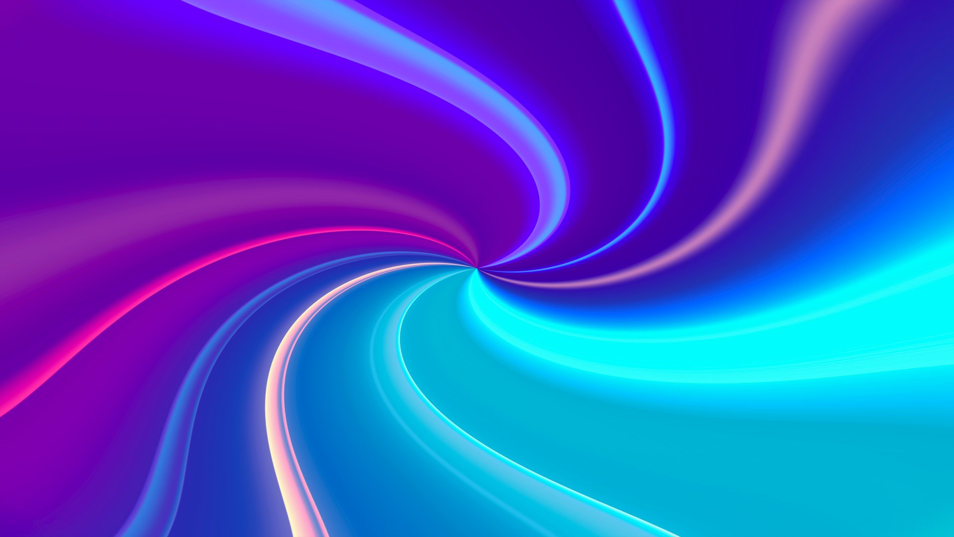Vibrant abstract colors swirl in 8K Ultra HD PC desktop wallpaper — neon blues, purples and pinks spiral into a dynamic, flowing background.