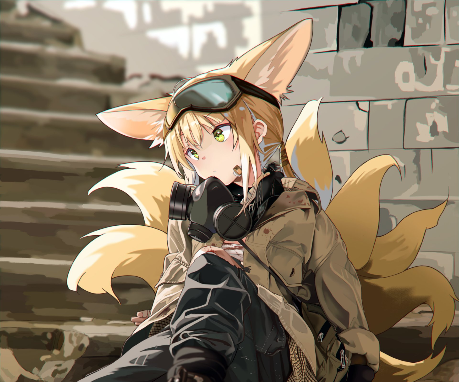 Download Animal Ears Suzuran (Arknights) Video Game Arknights HD Wallpaper