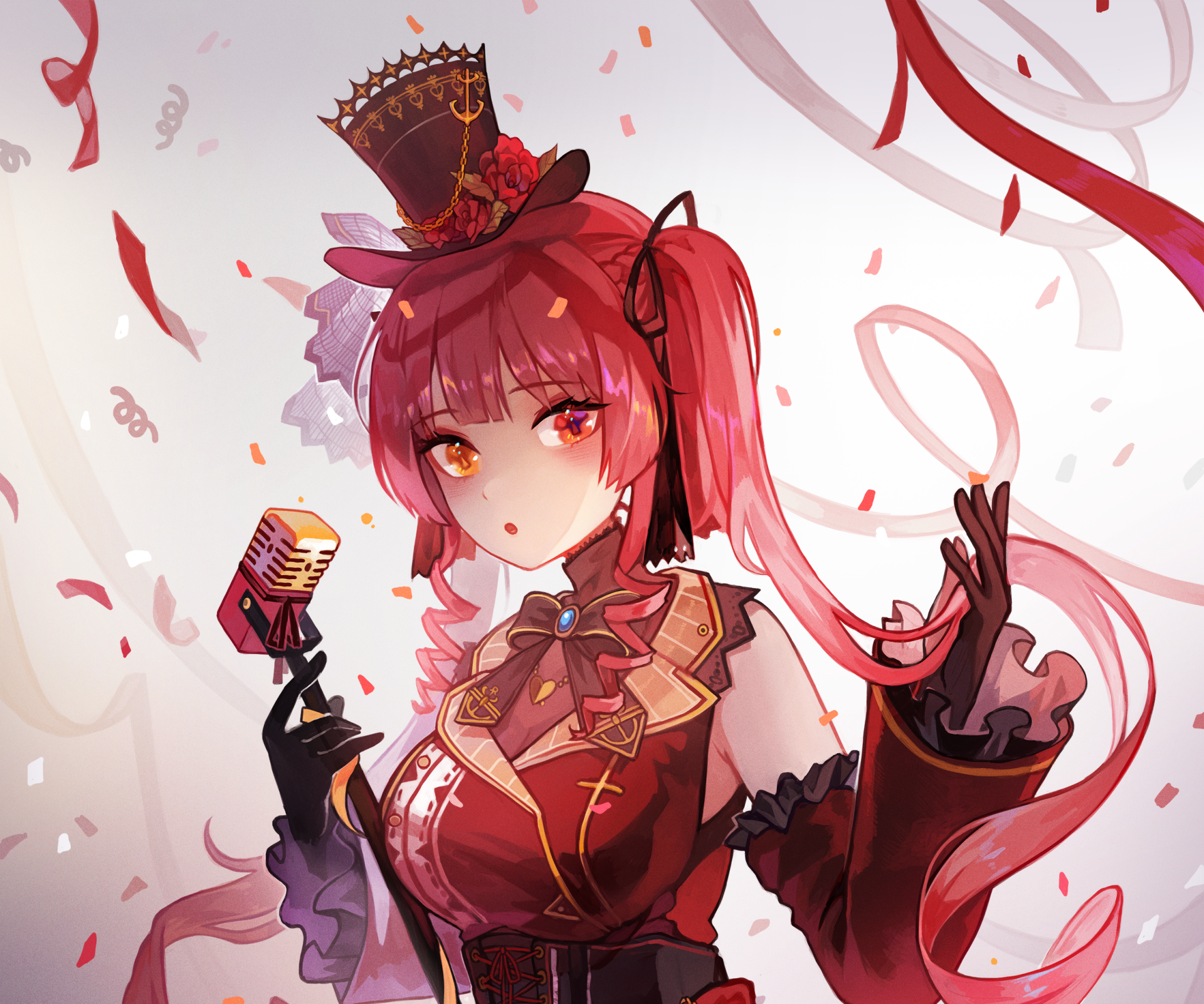 Download Hololive Houshou Marine Anime Virtual Youtuber HD Wallpaper