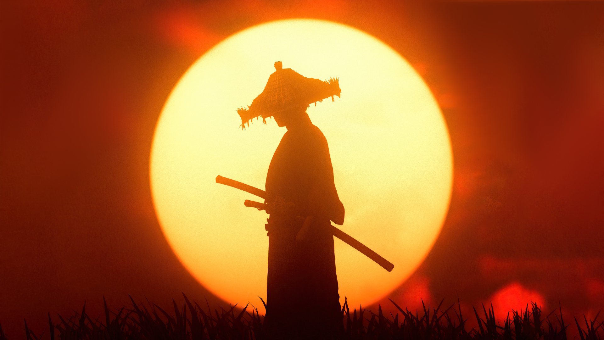 Ghost Of Tsushima Samurai Warrior 4K Ultra HD Wallpaper By Xenolith3D 