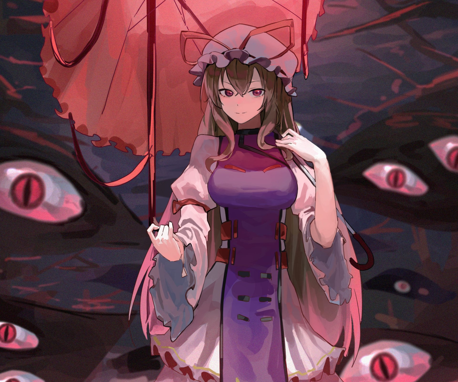 Download Yukari Yakumo Anime Touhou HD Wallpaper