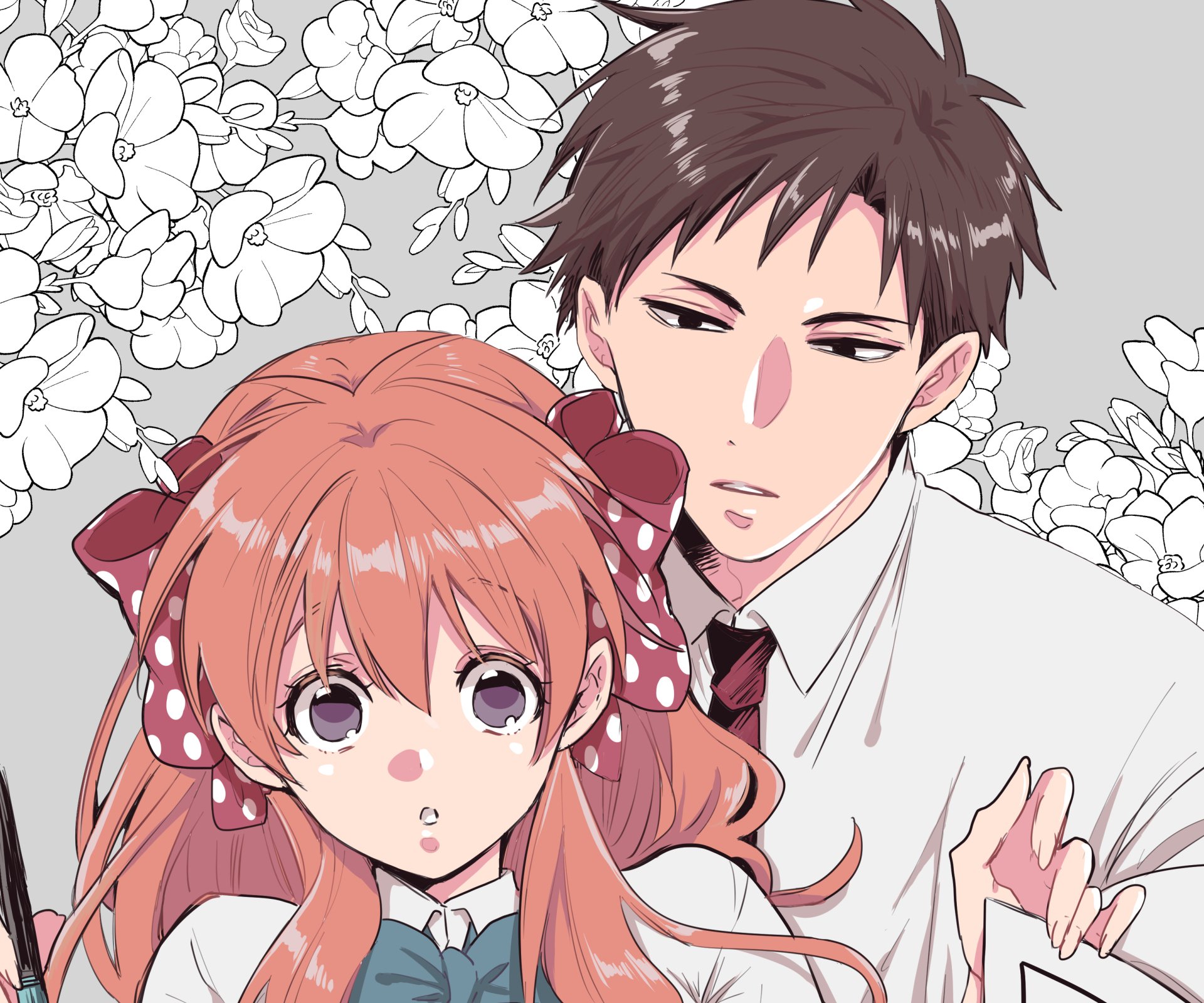 Download Chiyo Sakura Umetarou Nozaki Anime Monthly Girls’ Nozaki-kun HD Wallpaper