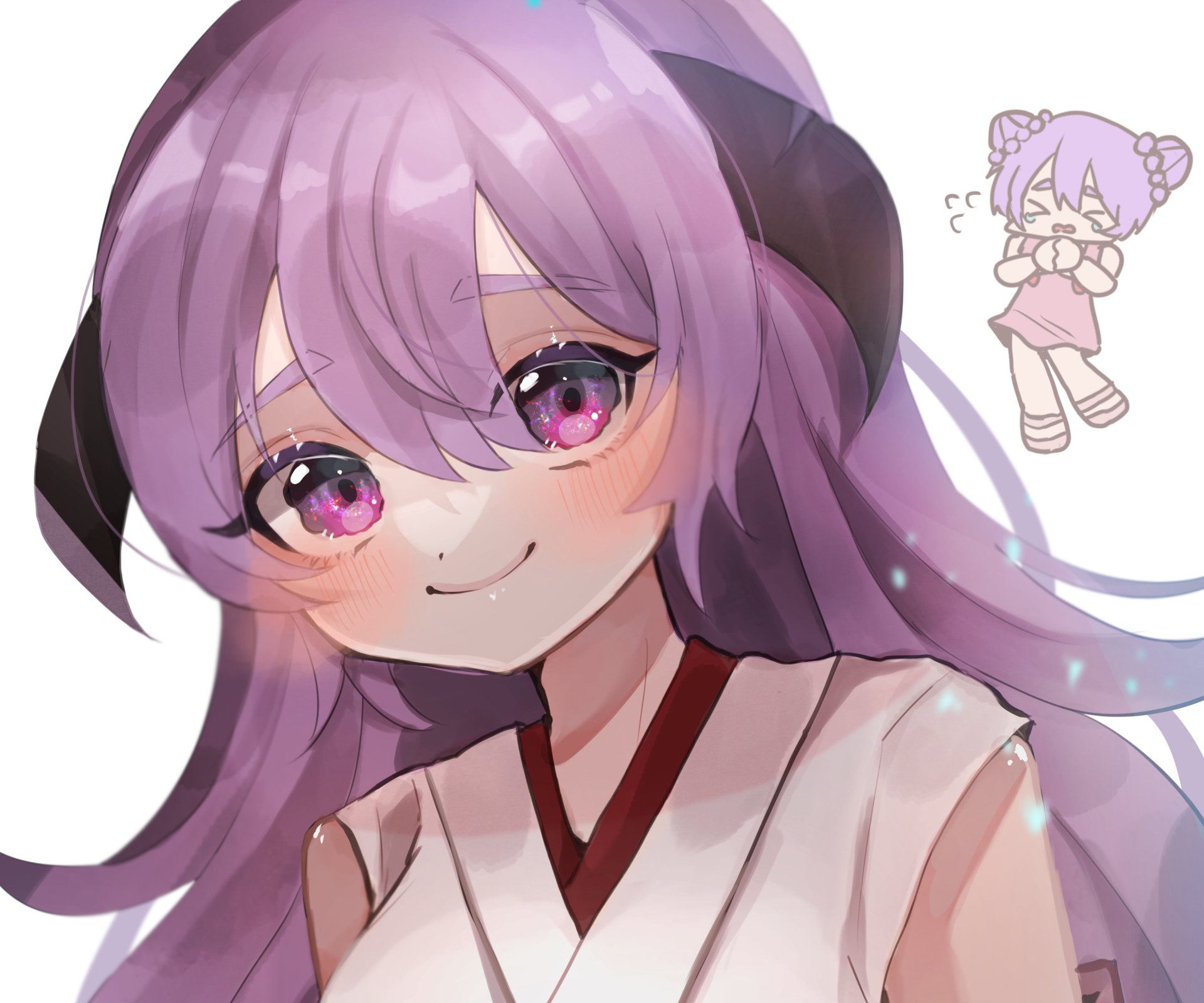 Download Pink Eyes Furude Hanyū Anime Higurashi When They Cry HD Wallpaper