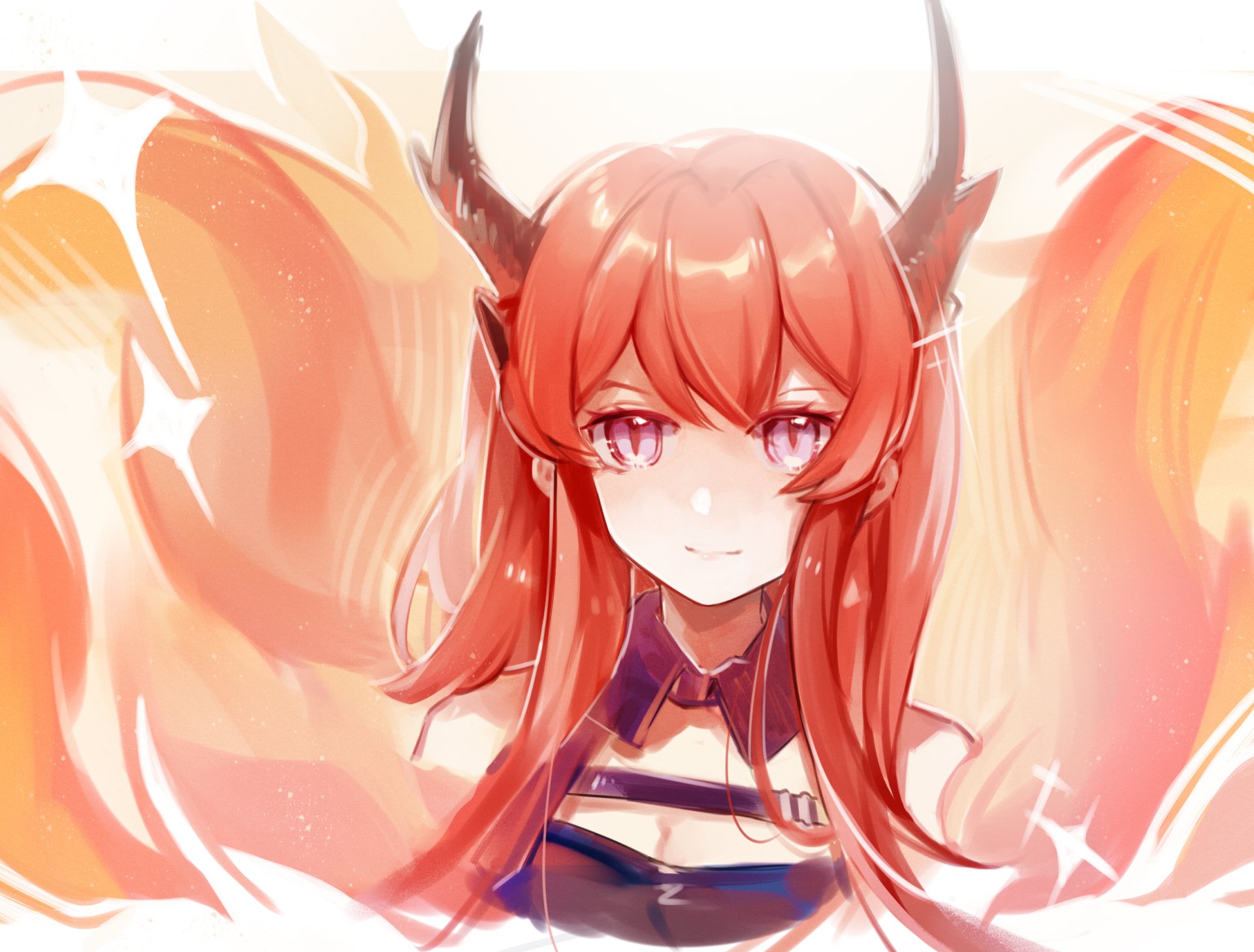Download Red Hair Surtr (Arknights) Video Game Arknights HD Wallpaper
