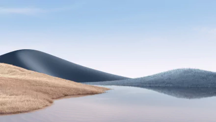 hill nature lake HD Desktop Wallpaper | Background Image