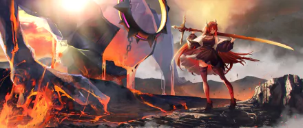 Surtr (Arknights) video game Arknights HD Desktop Wallpaper | Background Image