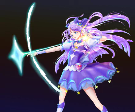 Madoka Kaguya Anime Star☆Twinkle Precure HD Desktop Wallpaper | Background Image