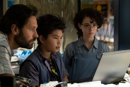 Paul Rudd Logan Kim Mckenna Grace movie Ghostbusters: Afterlife HD Desktop Wallpaper | Background Image