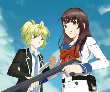Anime High-Rise Invasion HD Desktop Wallpaper | Background Image
