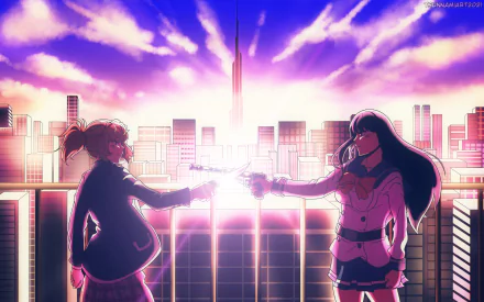 Anime High-Rise Invasion HD Desktop Wallpaper | Background Image