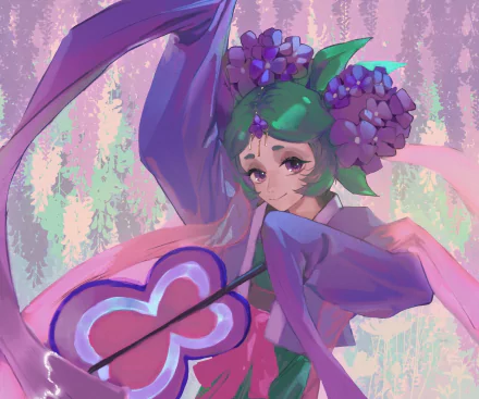 Hydrangea Cookie (Cookie Run) video game Cookie Run: OvenBreak HD Desktop Wallpaper | Background Image