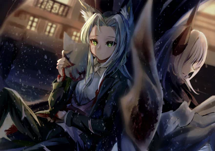 Kal'tsit (Arknights) Theresa (Arknights) video game Arknights HD Desktop Wallpaper | Background Image