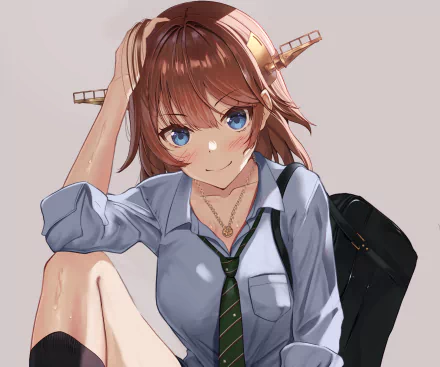 Hiei (Kancolle) Anime Kantai Collection HD Desktop Wallpaper | Background Image