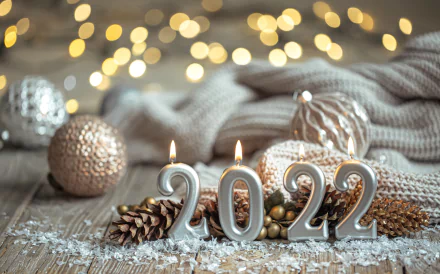 christmas ornaments holiday New Year 2022 HD Desktop Wallpaper | Background Image