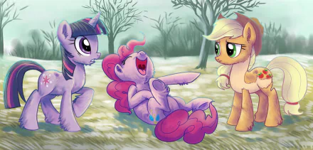 Applejack (My Little Pony) Pinkie Pie Twilight Sparkle TV Show My Little Pony: Friendship Is Magic HD Desktop Wallpaper | Background Image