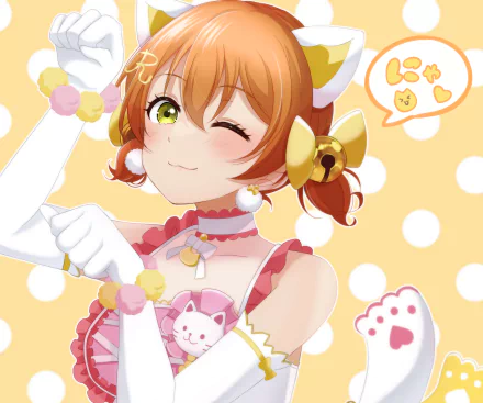 Rin Hoshizora Anime Love Live! HD Desktop Wallpaper | Background Image