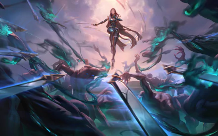 Irelia (League Of Legends) video game Legends of Runeterra HD Desktop Wallpaper | Background Image