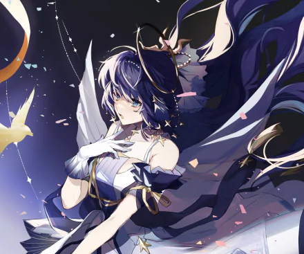blue hair Astesia (Arknights) video game Arknights HD Desktop Wallpaper | Background Image