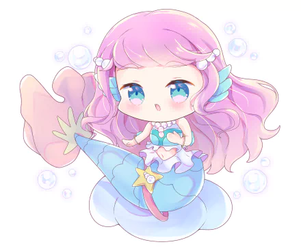 pink hair mermaid Laura (Pretty Cure) Anime Tropical-Rouge! Pretty Cure HD Desktop Wallpaper | Background Image