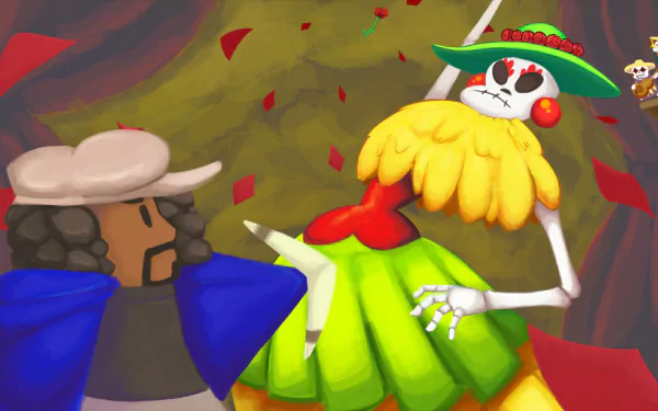 video game Skeleton Boomerang HD Desktop Wallpaper | Background Image