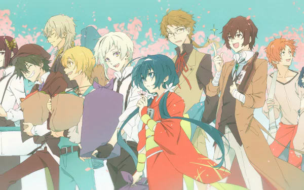 Akiko Yosano Naomi Tanizaki Jun'ichirō Tanizaki Atsushi Nakajima Kenji Miyazawa (Bungou Stray Dogs) Doppo Kunikida Kyōka Izumi Ranpo Edogawa Osamu Dazai Anime Bungou Stray Dogs HD Desktop Wallpaper | Background Image
