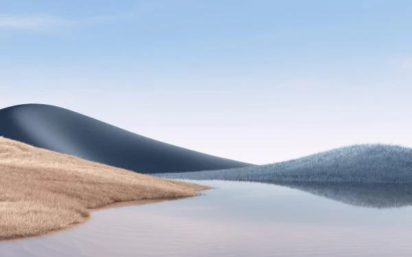 hill nature lake HD Desktop Wallpaper | Background Image