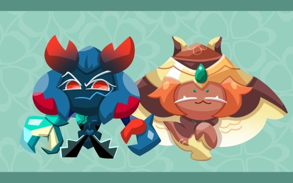 Video Game Cookie Run: OvenBreak Cookie Run Lobster Cookie Mocha Ray Cookie HD Wallpaper | Background Image