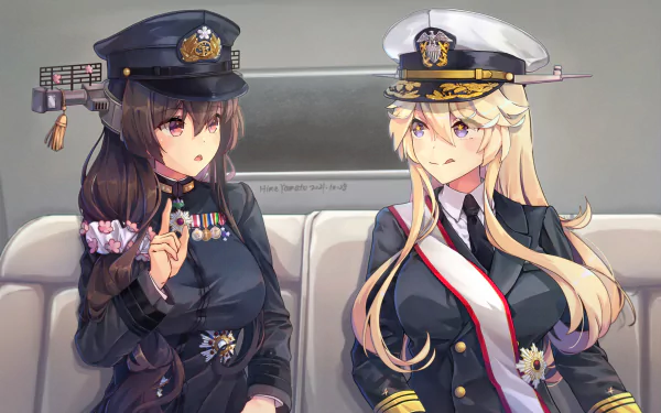 uniform Yamato (Kancolle) Iowa (Kancolle) Anime Kantai Collection HD Desktop Wallpaper | Background Image