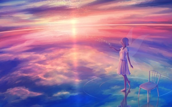 Fantasy Fairy Sunrise Reflection HD Wallpaper | Background Image
