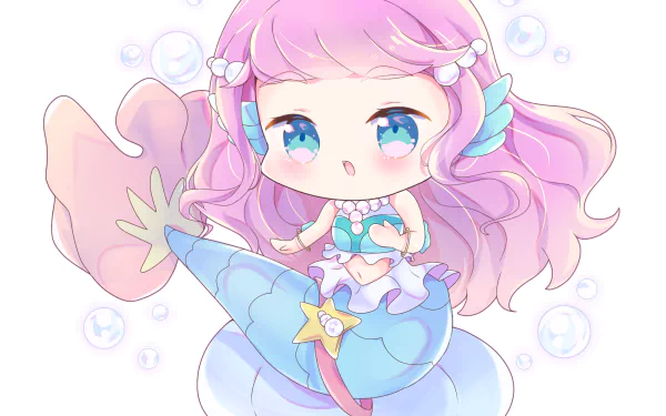 pink hair mermaid Laura (Pretty Cure) Anime Tropical-Rouge! Pretty Cure HD Desktop Wallpaper | Background Image