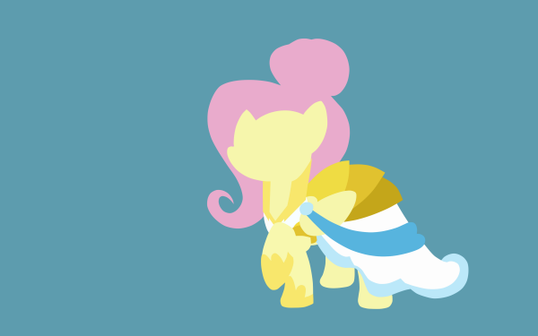 TV Show My Little Pony: Friendship is Magic My Little Pony Fluttershy Minimalist HD Wallpaper | Background Image