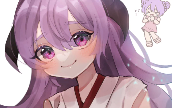 pink eyes Furude Hanyū Anime Higurashi When They Cry HD Desktop Wallpaper | Background Image