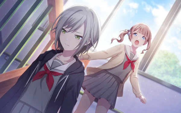 Mochizuki Honami Hinomori Shiho video game Project Sekai: Colorful Stage! feat. Hatsune Miku HD Desktop Wallpaper | Background Image