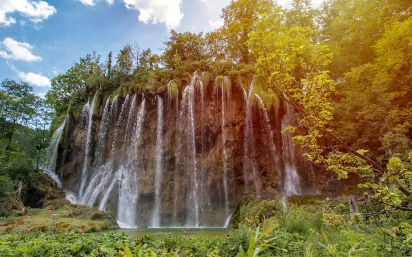 Croatia nature waterfall HD Desktop Wallpaper | Background Image