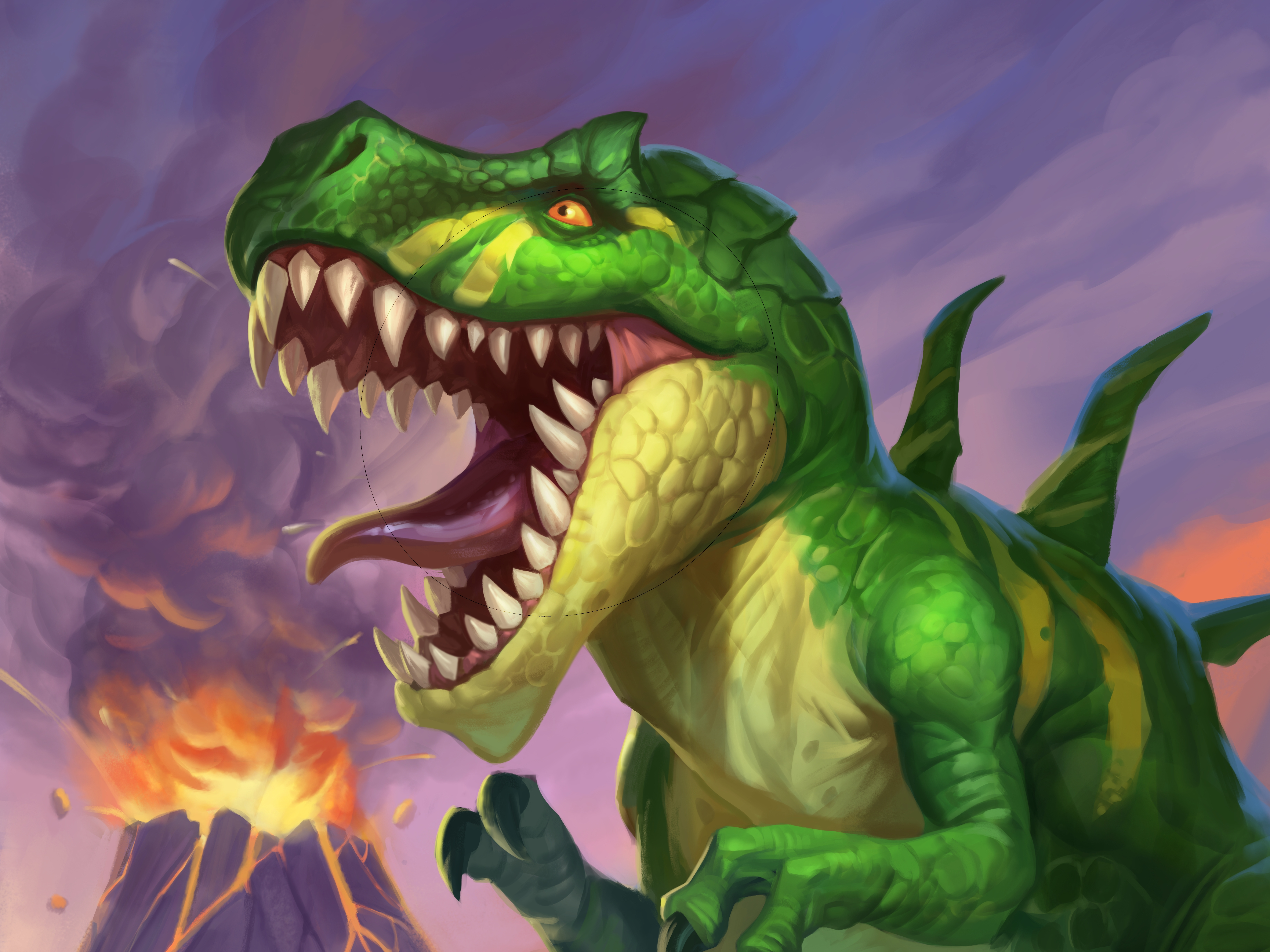 Papeis de parede Hearthstone: Heroes of Warcraft Dinossauros King