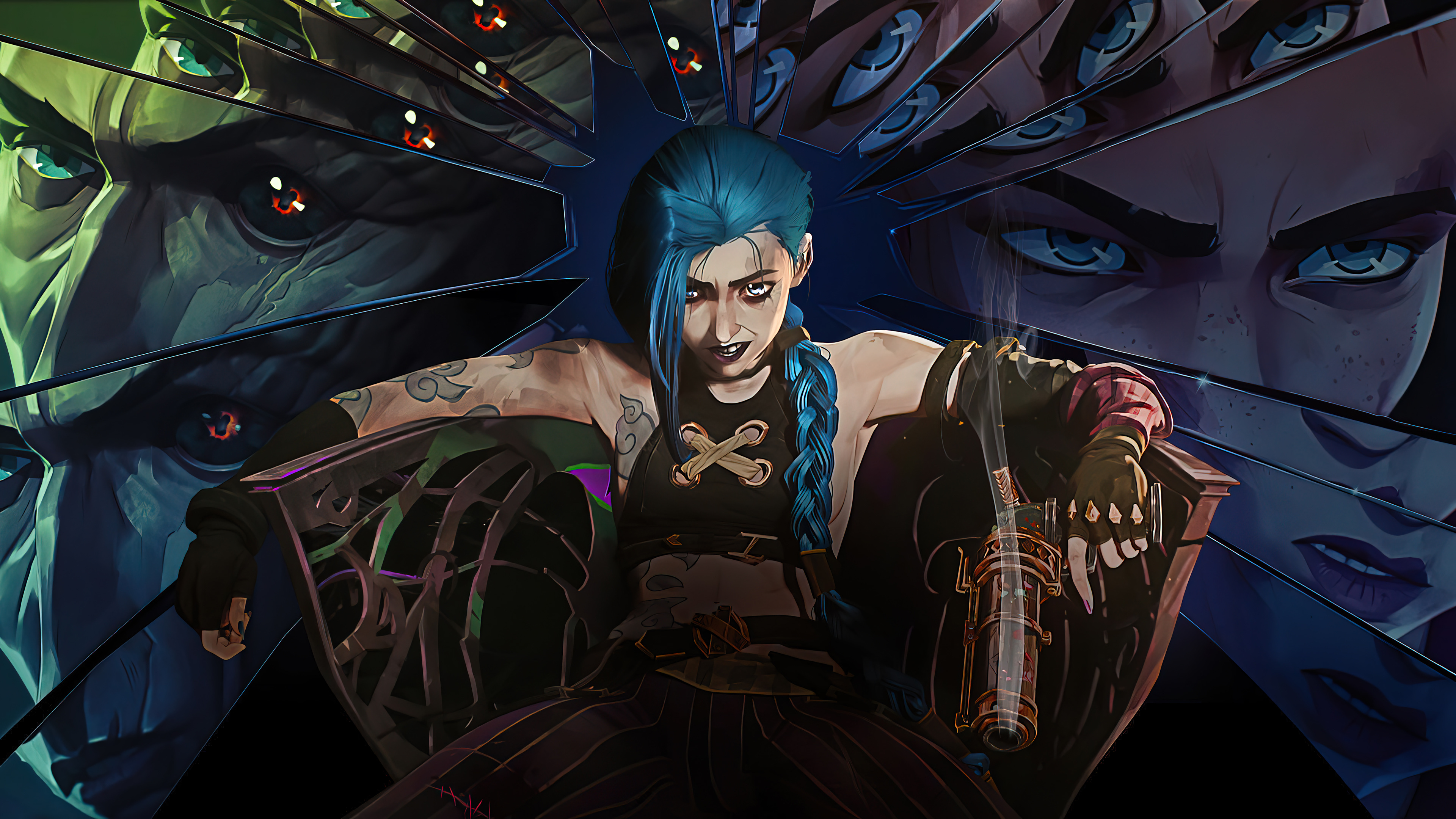 Jinx From Arcane 4K Ultra HD Wallpaper Jinx From Arcane 4K Ultra HD Wallpaper