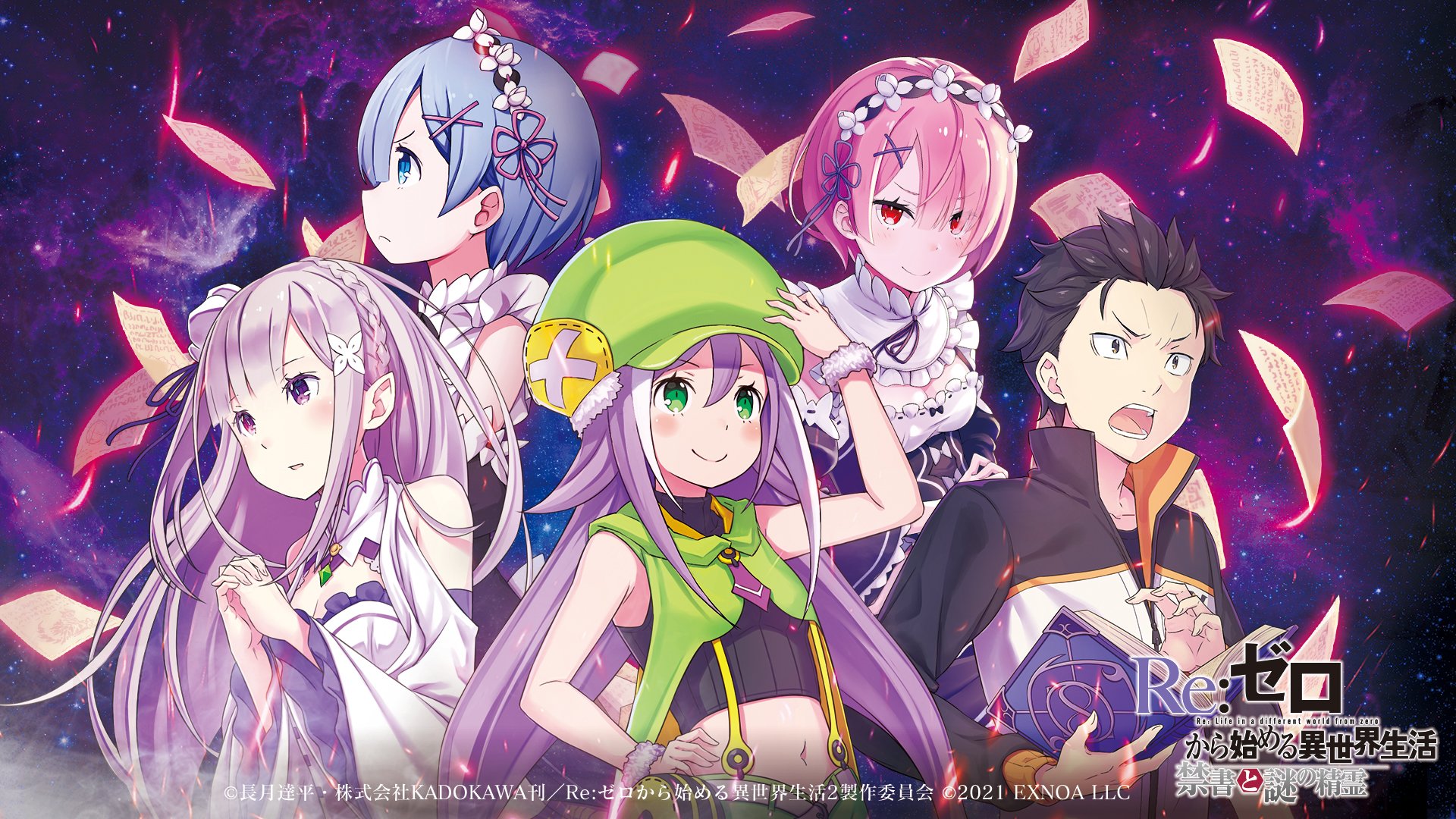 Video Game Re:ZERO -Starting Life in Another World- Forbidden Book and the Mysterious Spirit HD Wallpaper | Background Image