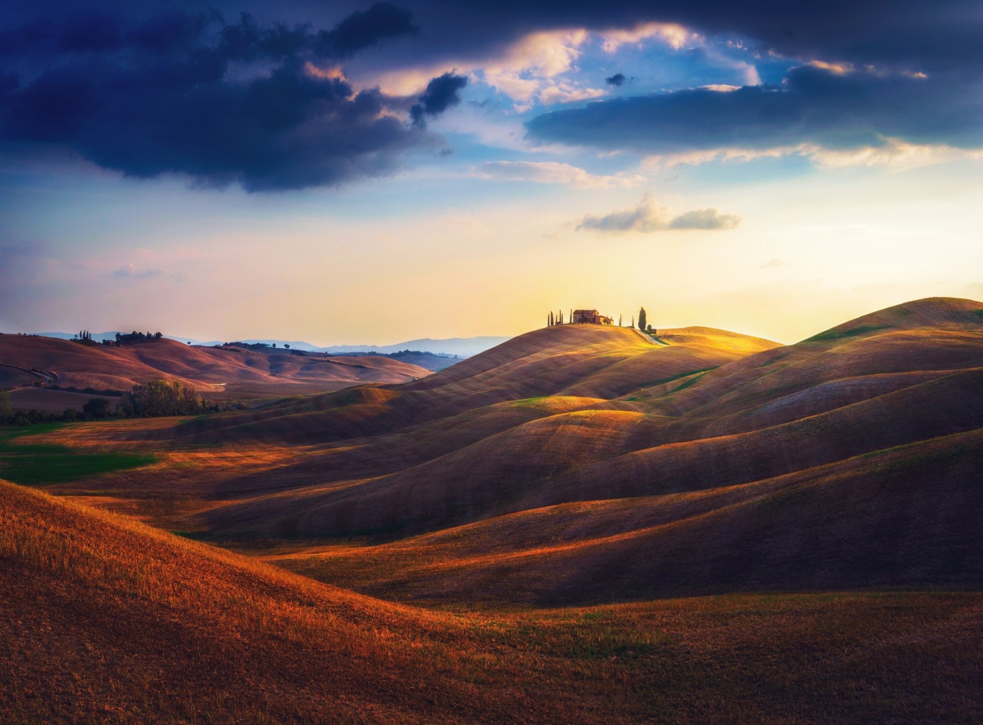 Download Italy Hill Photography Tuscany HD Wallpaper