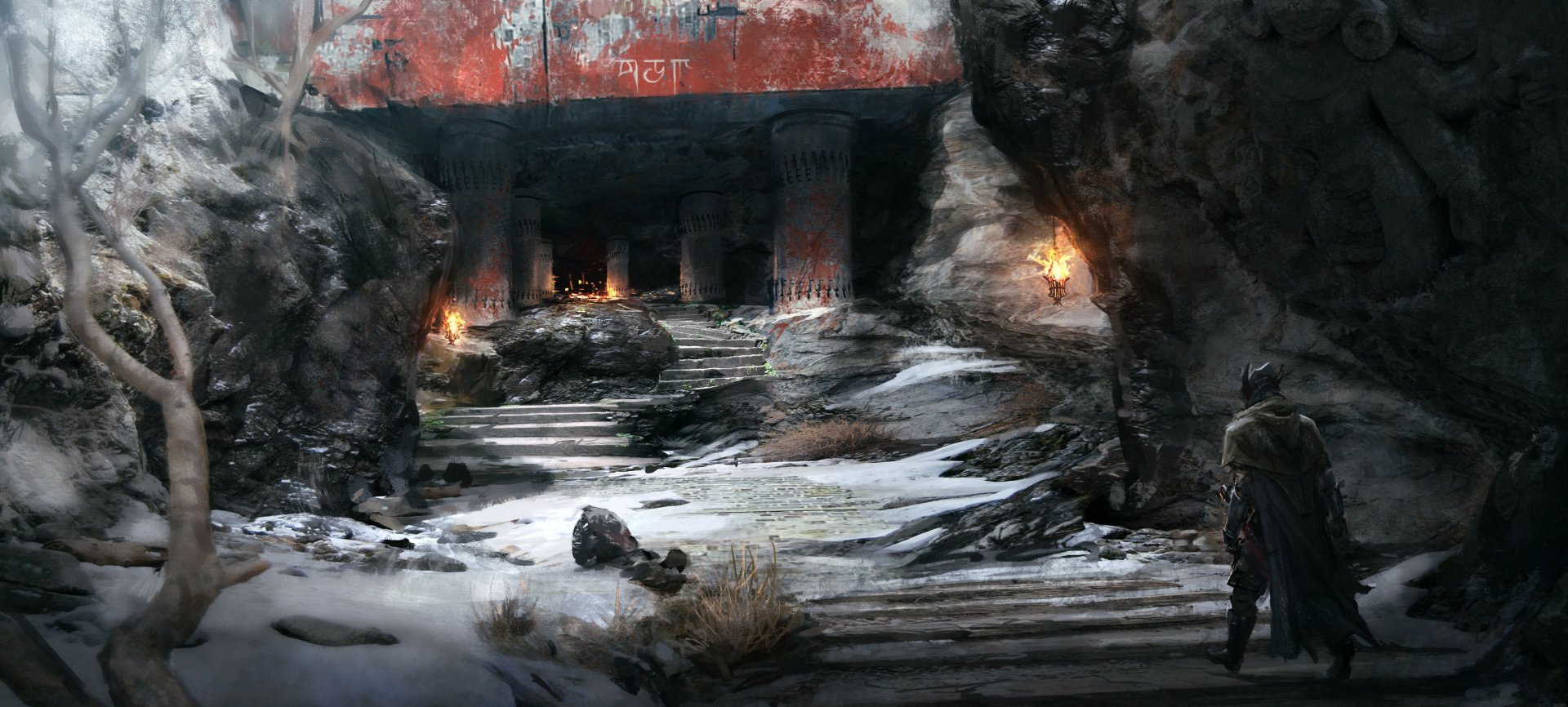 Download Fantasy Ruin HD Wallpaper by Tom Garden